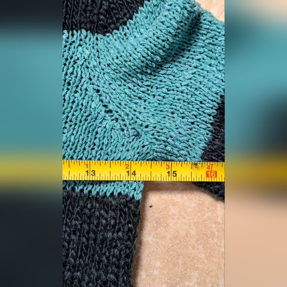 Loft Green Striped Wool Blend Sweater Size Small - Picture 7 of 8